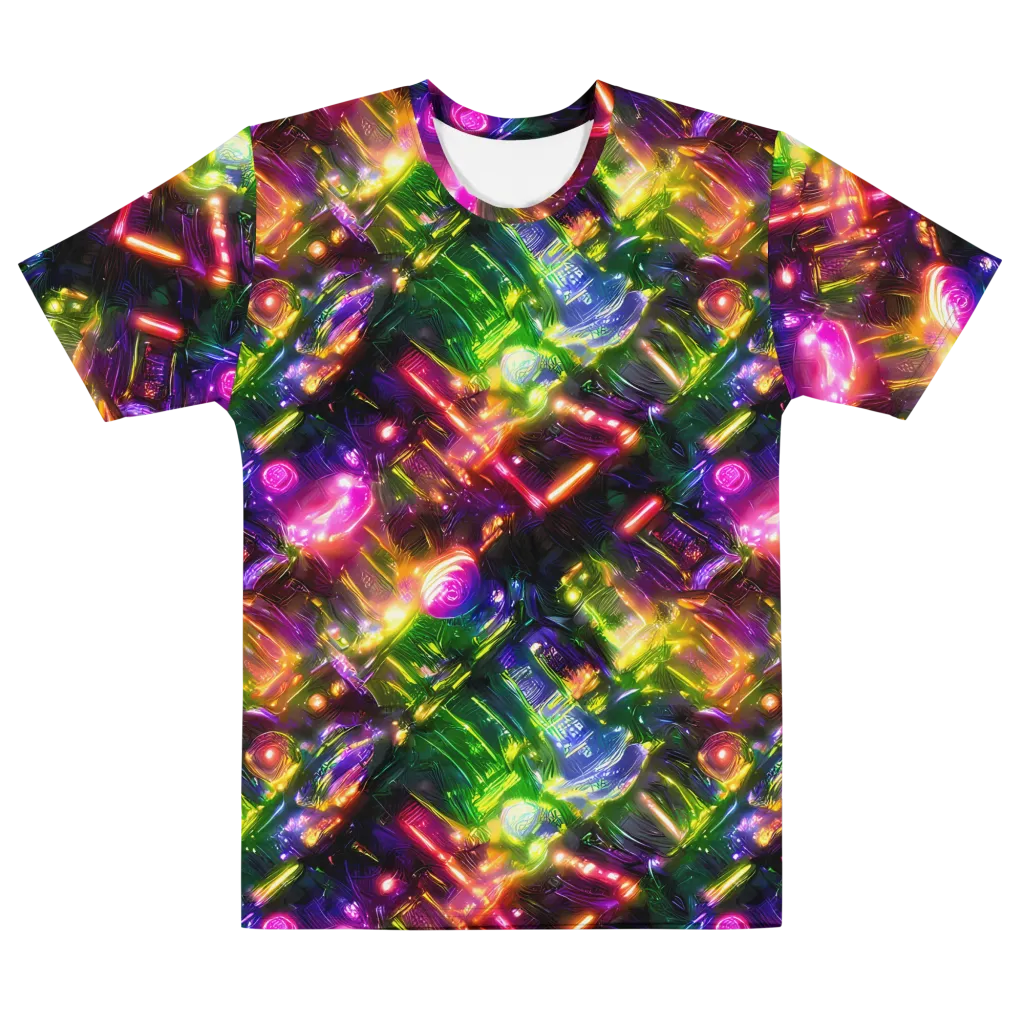 Lacquered Wilds on Men's Cotton Crew Neck T-Shirt — Front