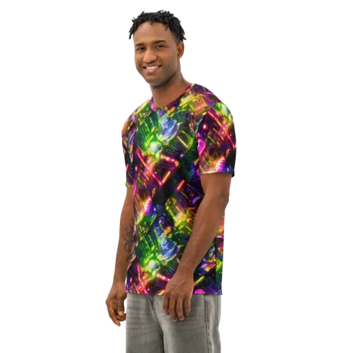 Lacquered Wilds on a Men's Cotton Crew Neck T-Shirt