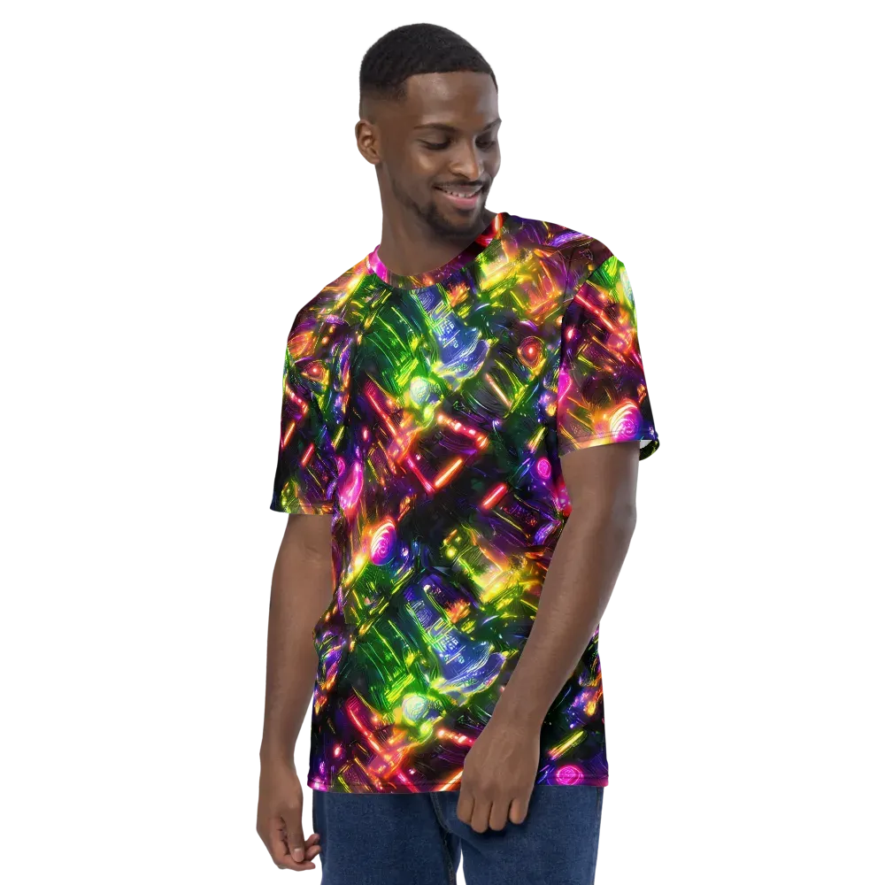 Lacquered Wilds on Men's Crew Neck T-Shirt — Left
