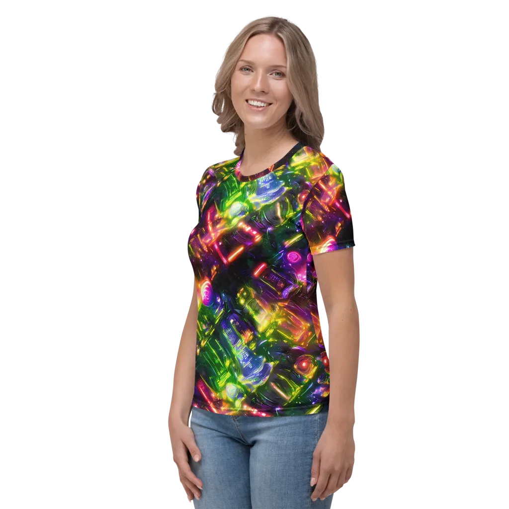 Lacquered Wilds on Women's Crew Neck T-Shirt — Left
