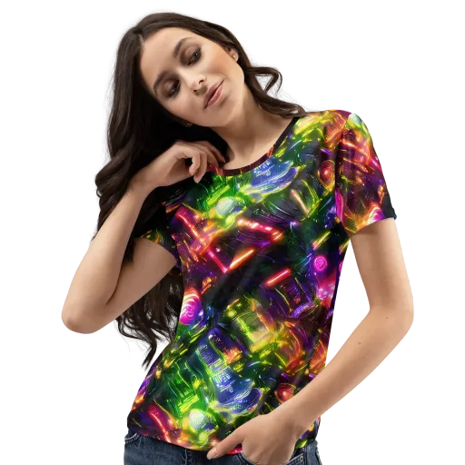 Lacquered Wilds on a Women's Crew Neck T-Shirt