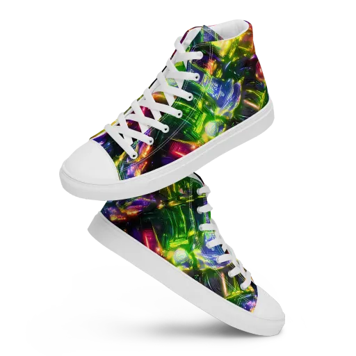 Lacquered Wilds on a Women's High Top Canvas Shoes