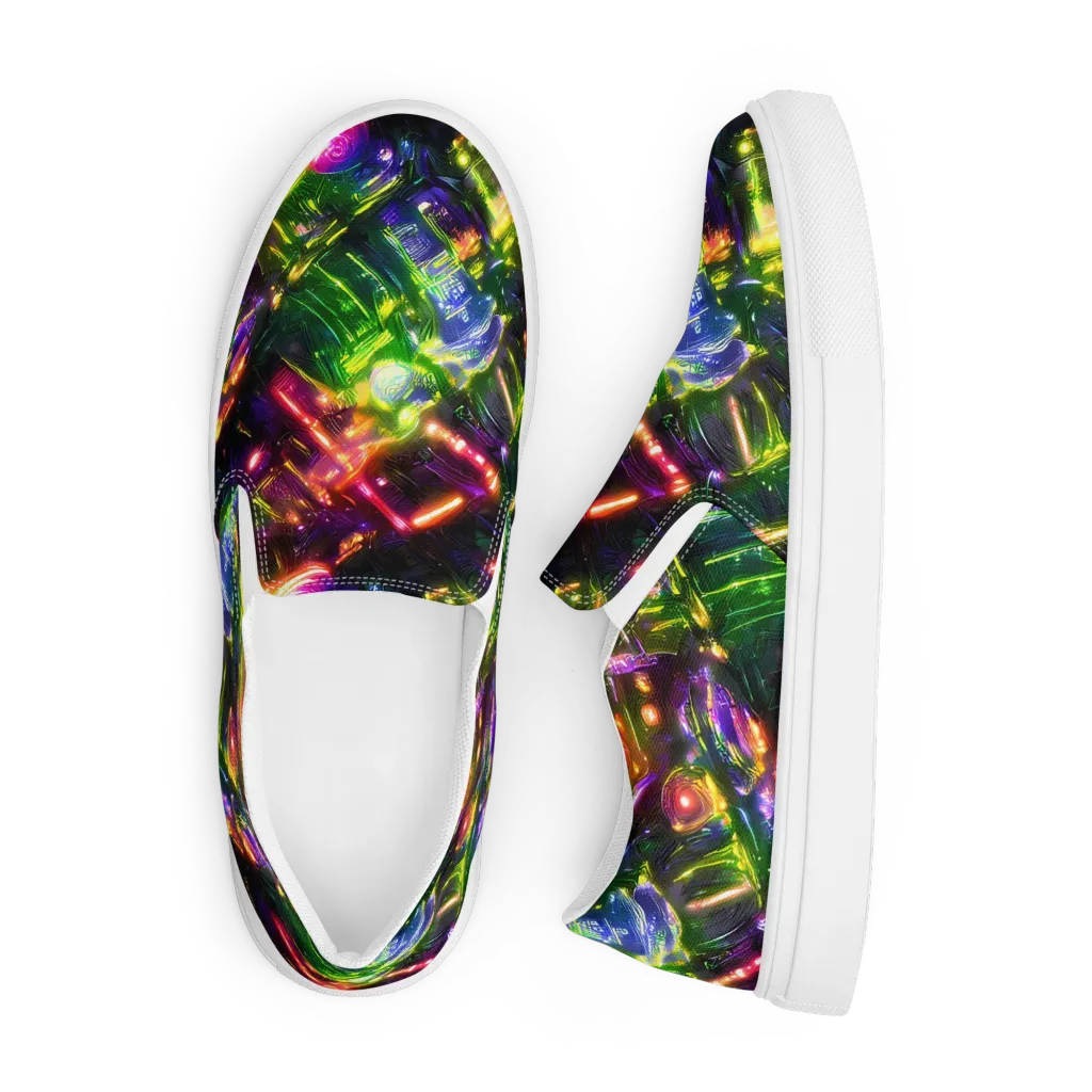 Lacquered Wilds on Men's Slip-On Canvas Shoes — Front