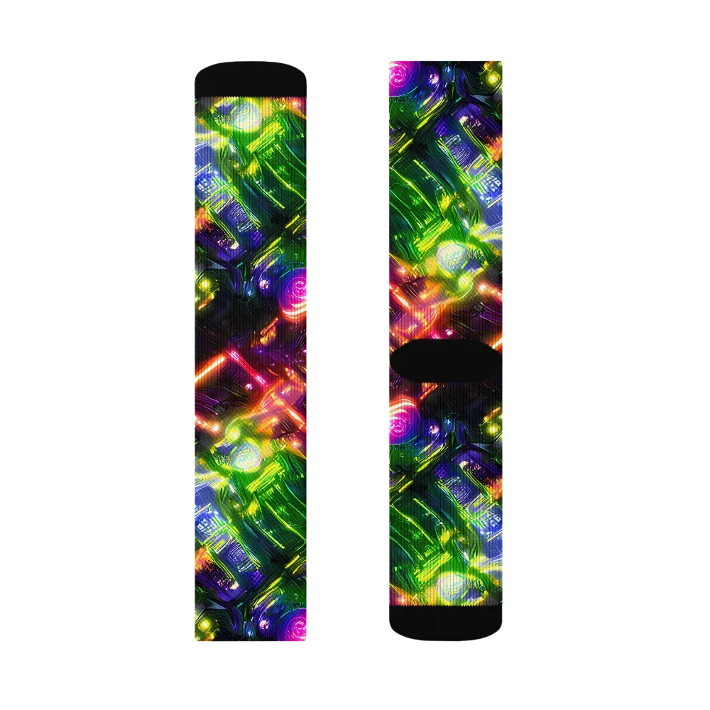 Lacquered Wilds on Socks — Right Sock