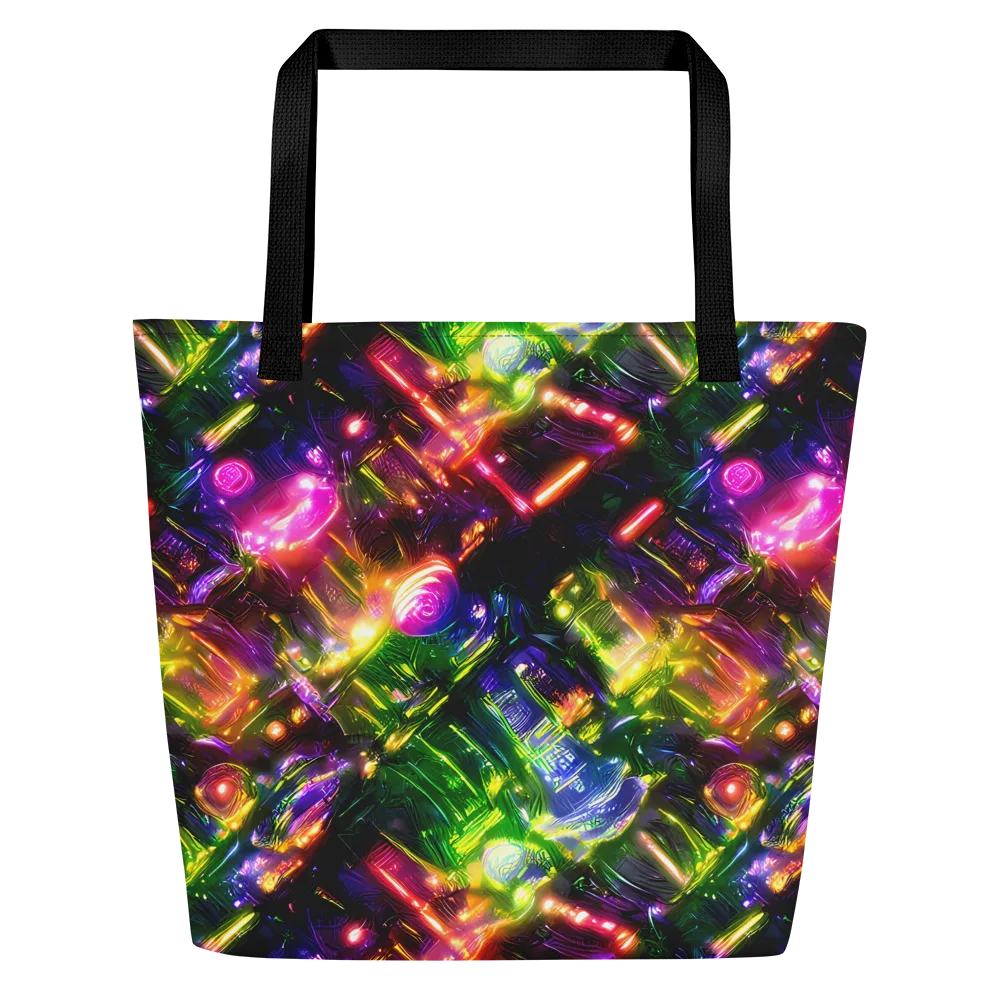 Lacquered Wilds on Large Tote Bag W/ Pocket — Front