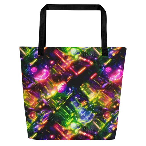 Lacquered Wilds on a Large Tote Bag W/ Pocket
