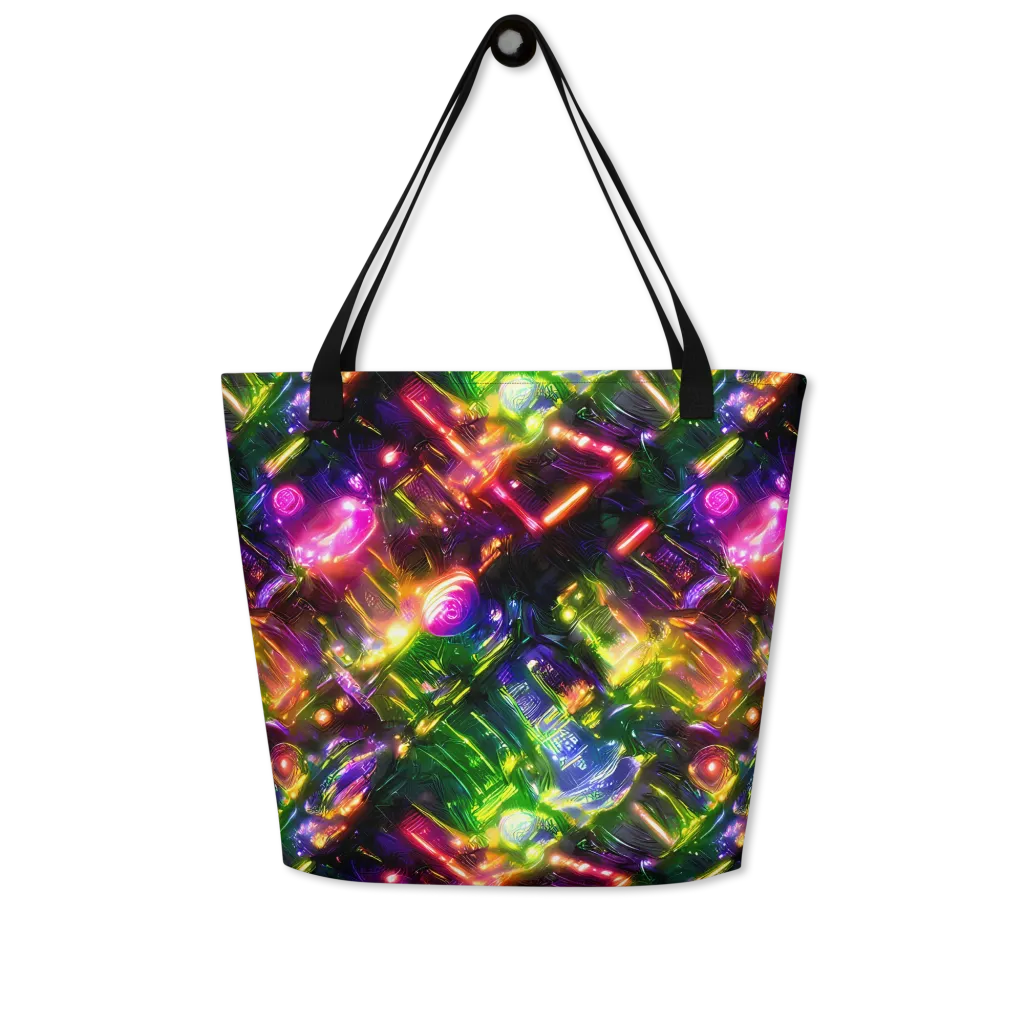 Lacquered Wilds on Large Tote Bag W/ Pocket — Front