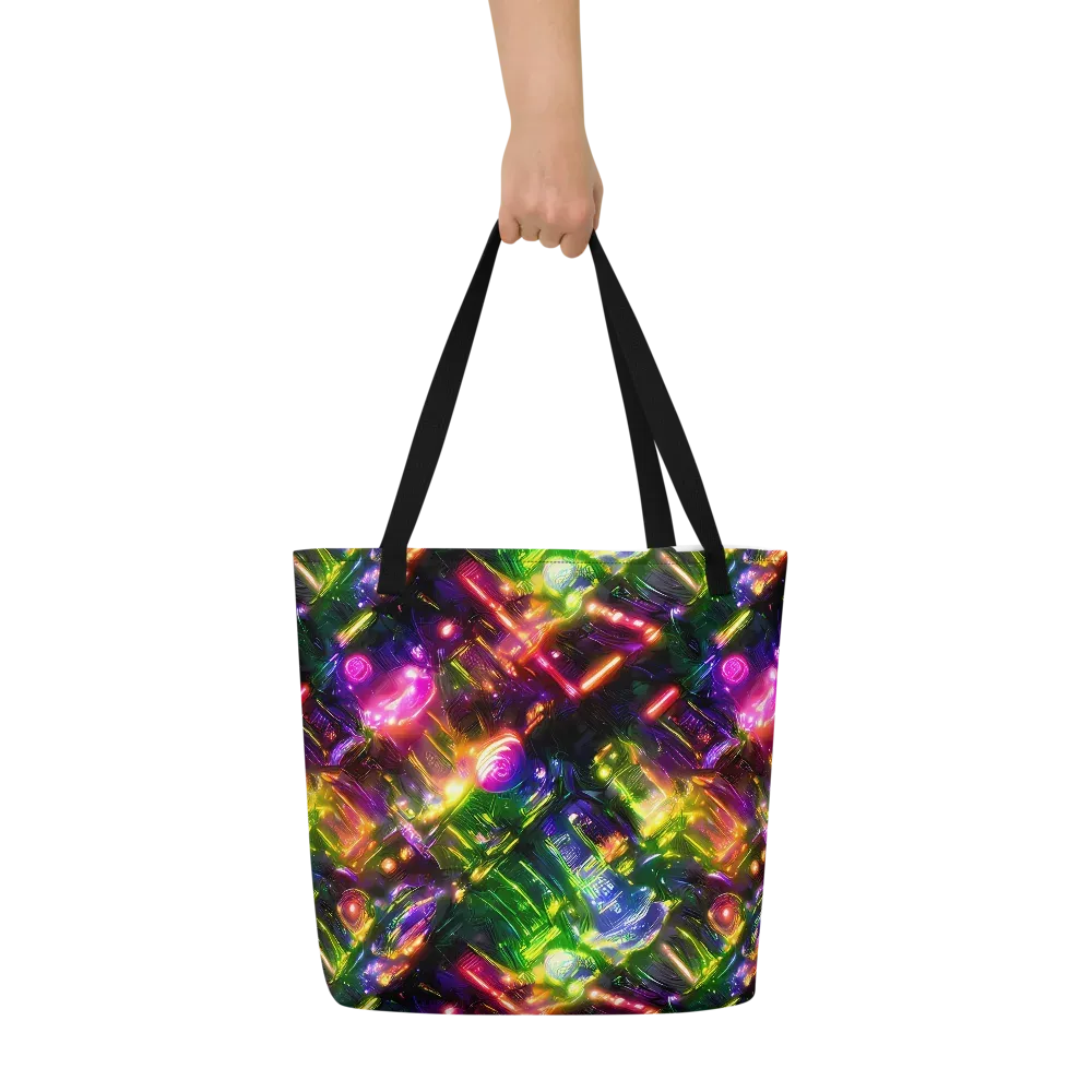 Lacquered Wilds on Large Tote Bag W/ Pocket — Front