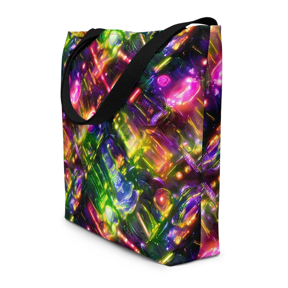 Lacquered Wilds on Large Tote Bag W/ Pocket — Front