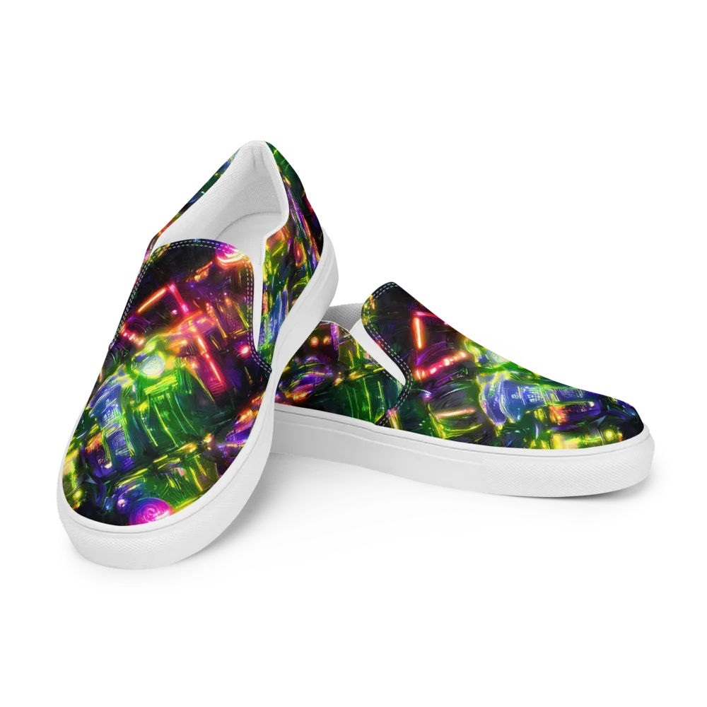 Lacquered Wilds on Women's Slip-On Canvas Shoes — Left Front