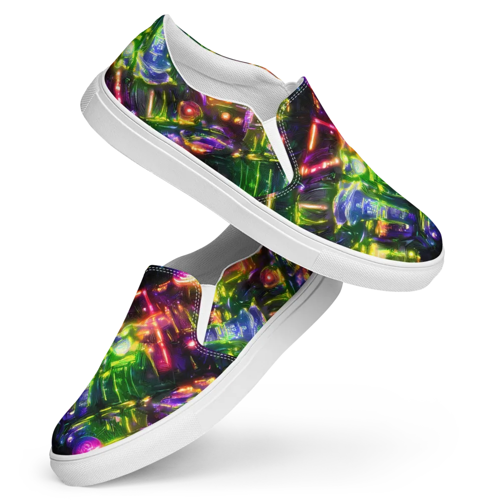 Lacquered Wilds on Women's Slip-On Canvas Shoes — Front