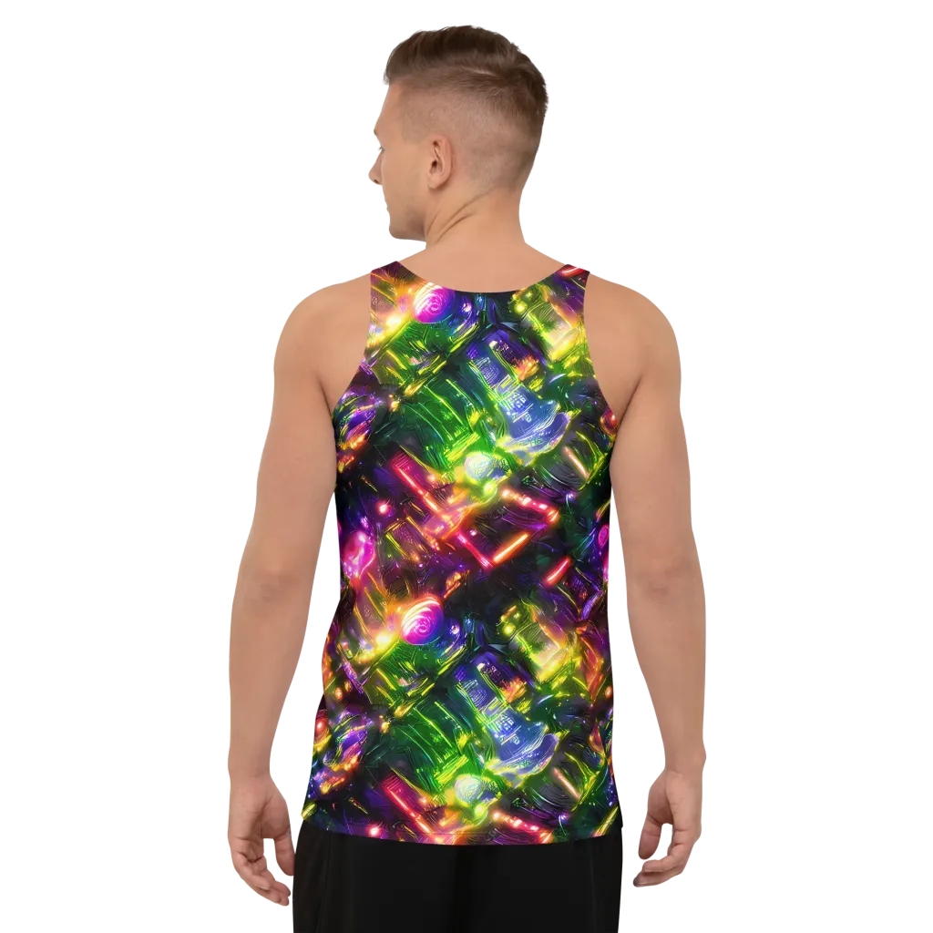 Lacquered Wilds on Men's Tank Top — Back