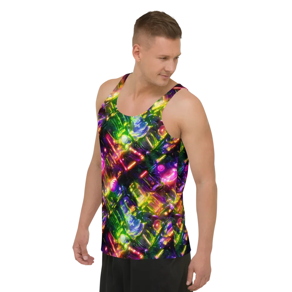 Lacquered Wilds on Men's Tank Top — Left Front