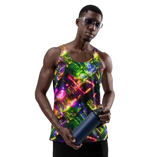 Lacquered Wilds on a Men's Tank Top