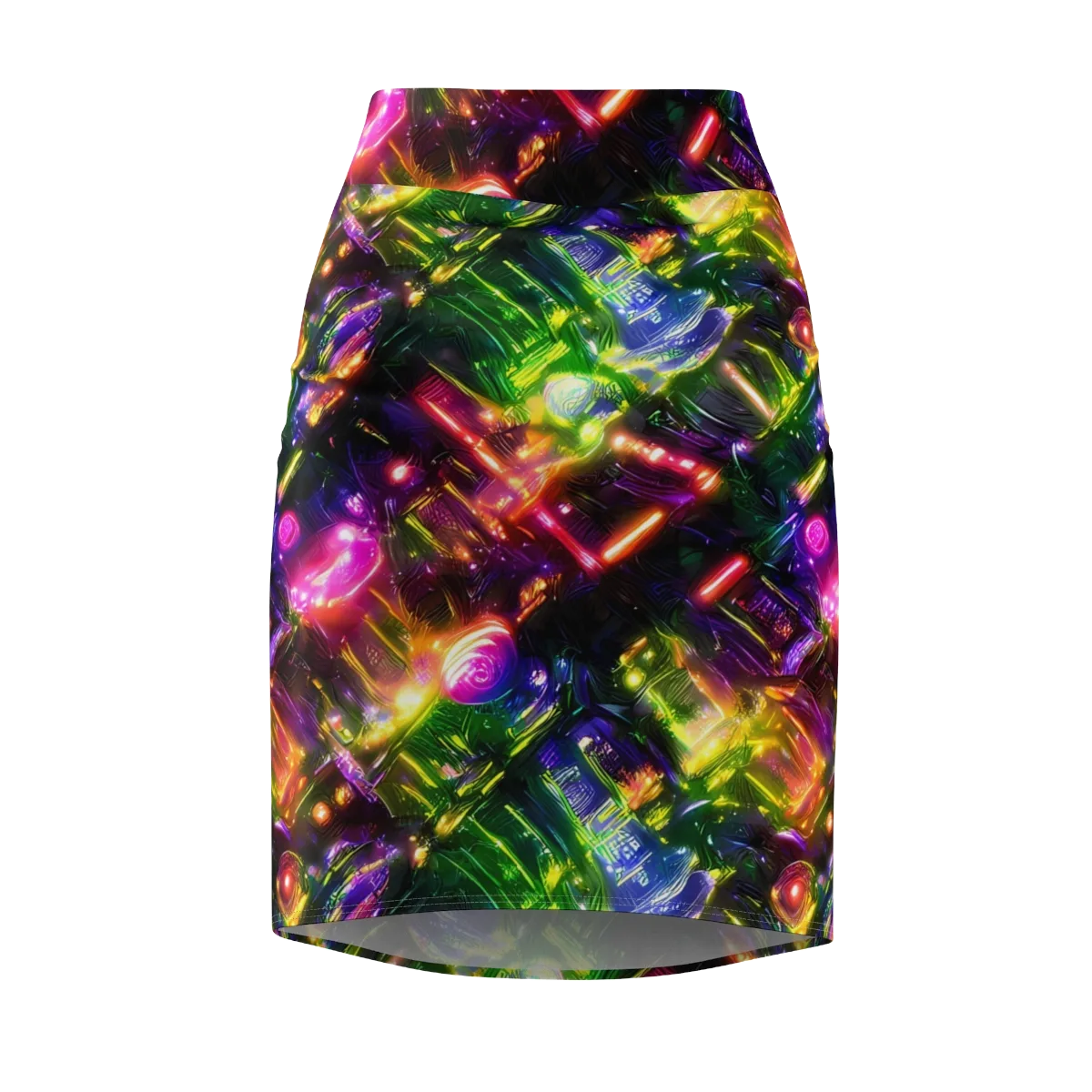 Lacquered Wilds on Pencil Skirt — Front