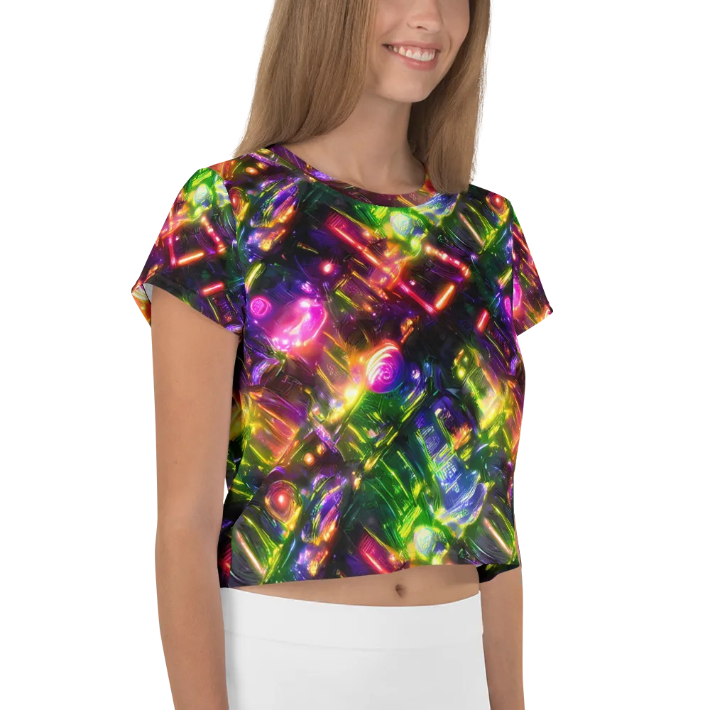 Lacquered Wilds on Crop Tee — Right