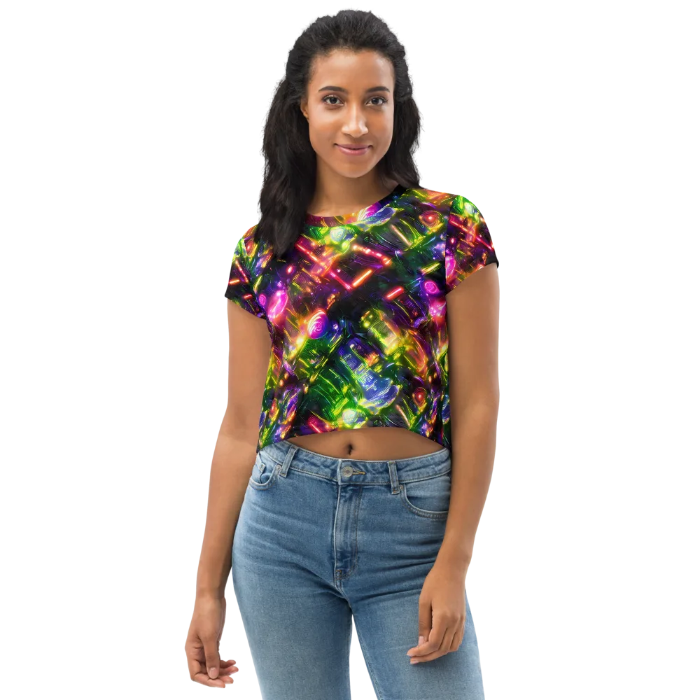 Lacquered Wilds on Crop Tee — Front
