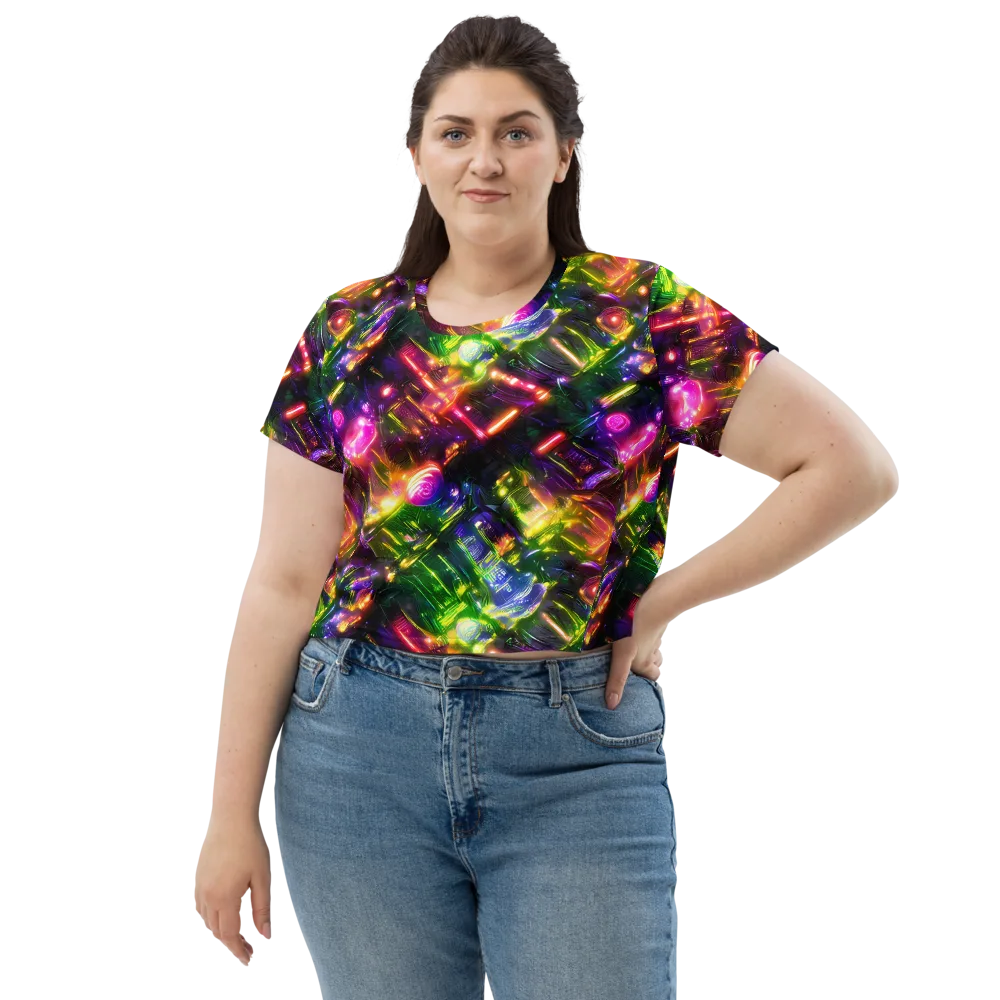 Lacquered Wilds on Crop Tee — Front