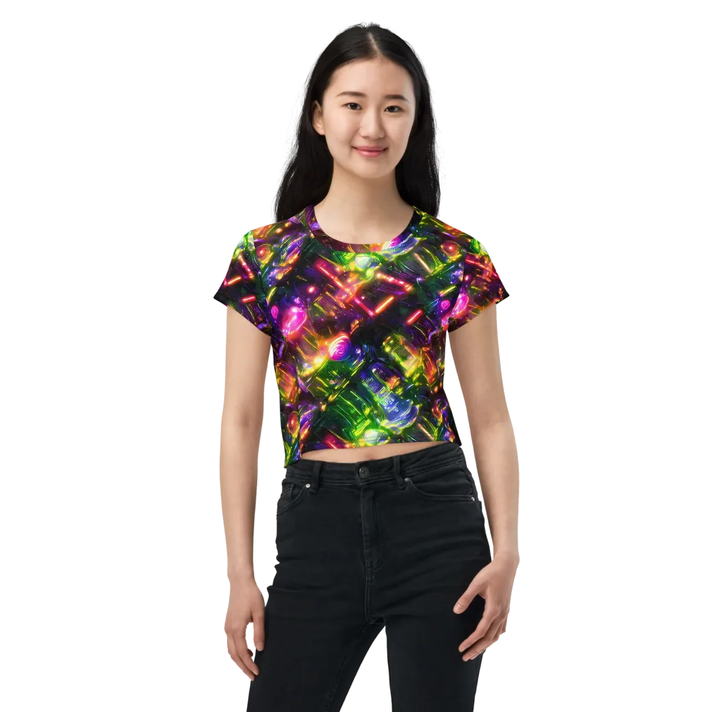 Lacquered Wilds on Crop Tee — Front