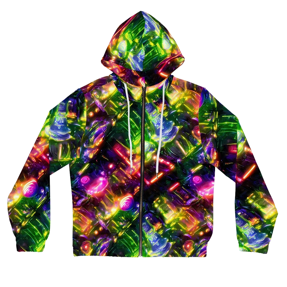 Lacquered Wilds on Women's Full-Zip Hoodie — Front