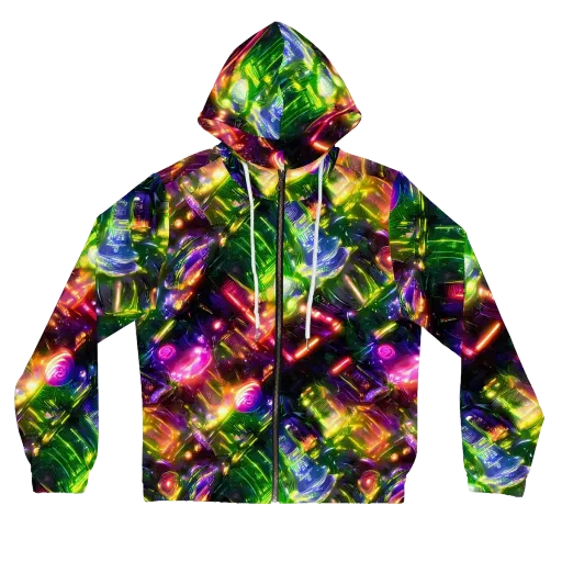Lacquered Wilds on a Women's Full-Zip Hoodie