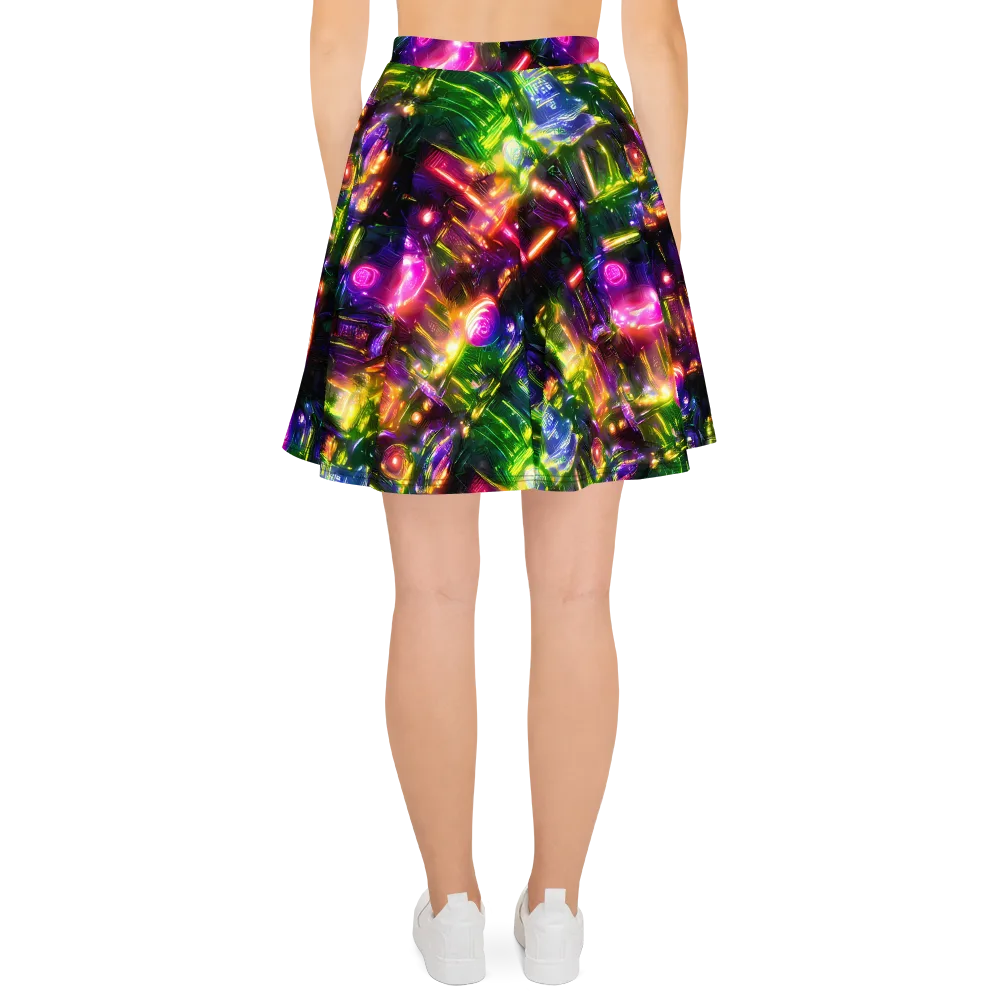 Lacquered Wilds on Skater Skirt — Back