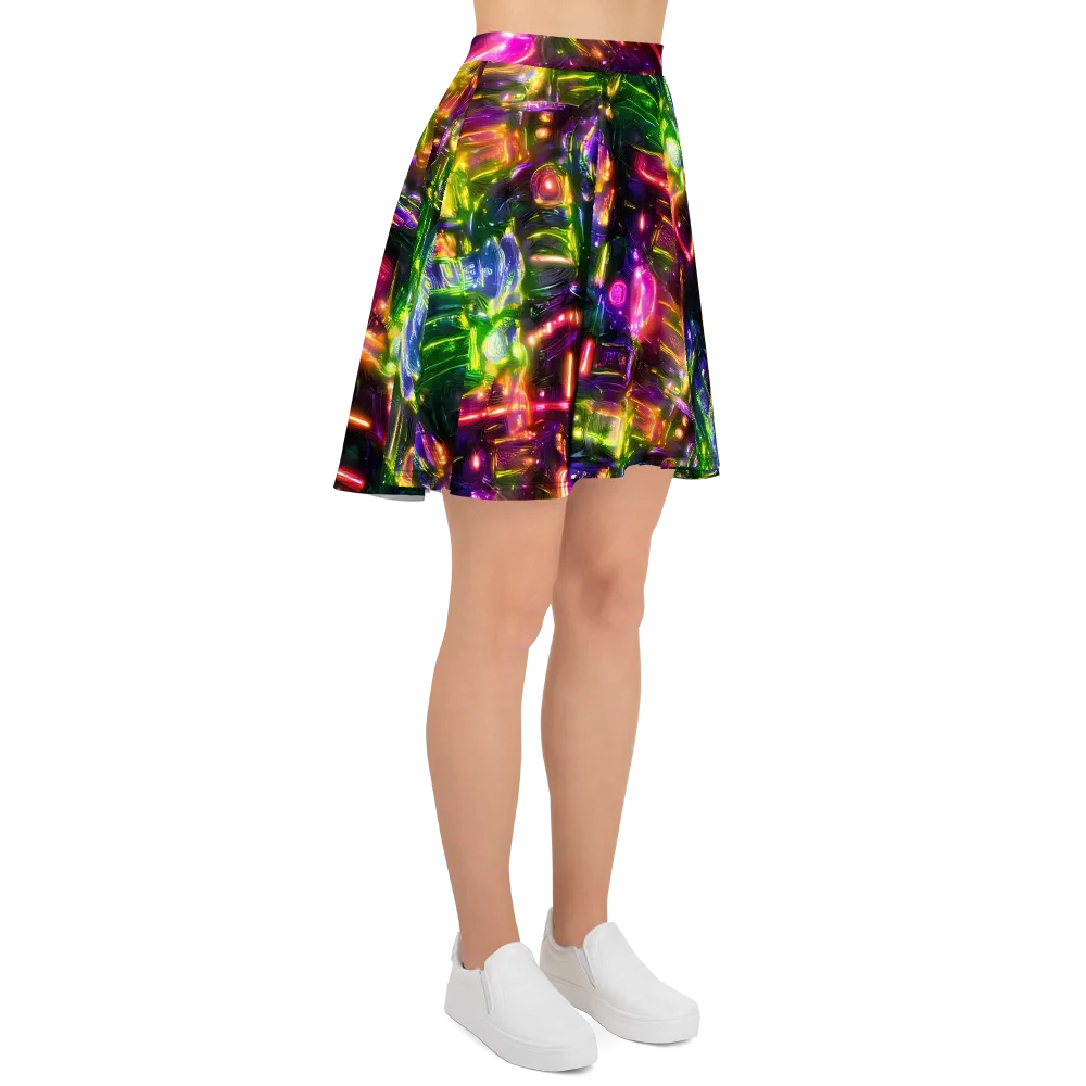 Lacquered Wilds on Skater Skirt — Right