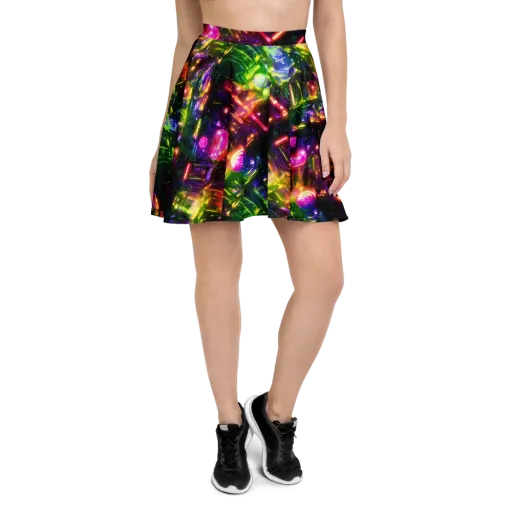 Lacquered Wilds on a Skater Skirt