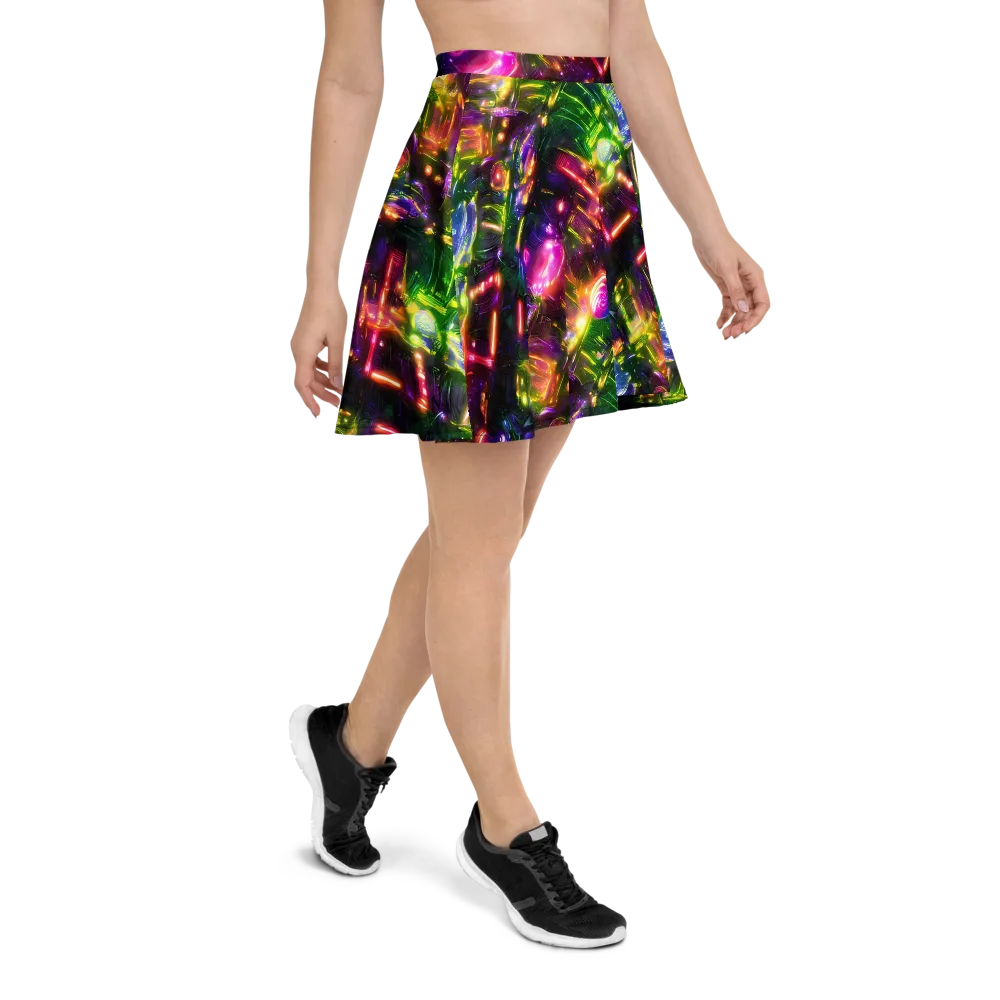 Lacquered Wilds on Skater Skirt — Right