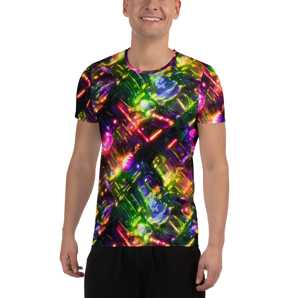 Lacquered Wilds on Men's Athletic T-Shirt — Front