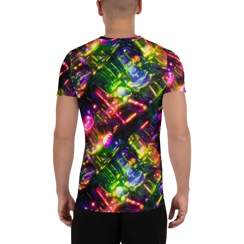 Lacquered Wilds on Men's Athletic T-Shirt — Back