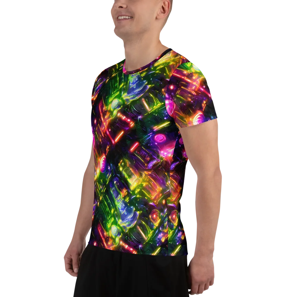 Lacquered Wilds on Men's Athletic T-Shirt — Left