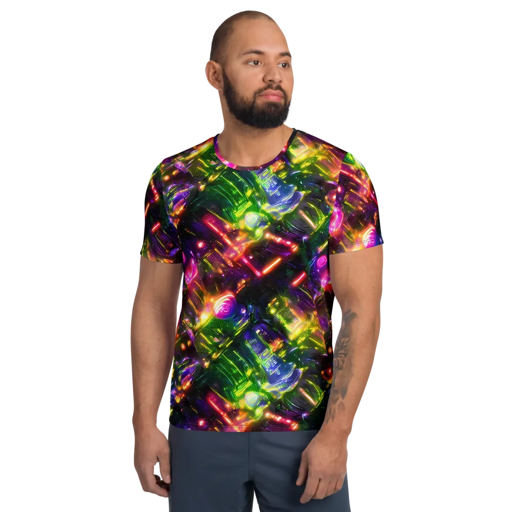 Lacquered Wilds on Men's Athletic T-Shirt — Front