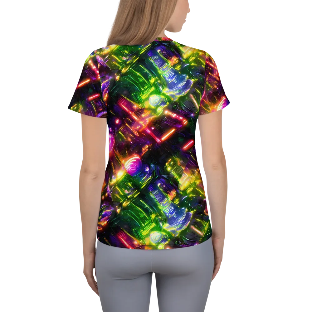 Lacquered Wilds on Women's Athletic T-Shirt — Back