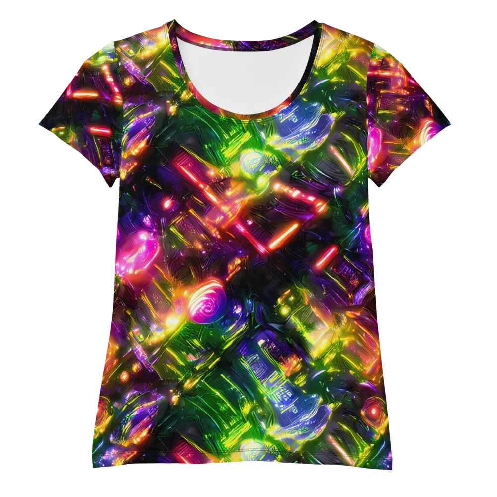 Lacquered Wilds on Women's Athletic T-Shirt — Front