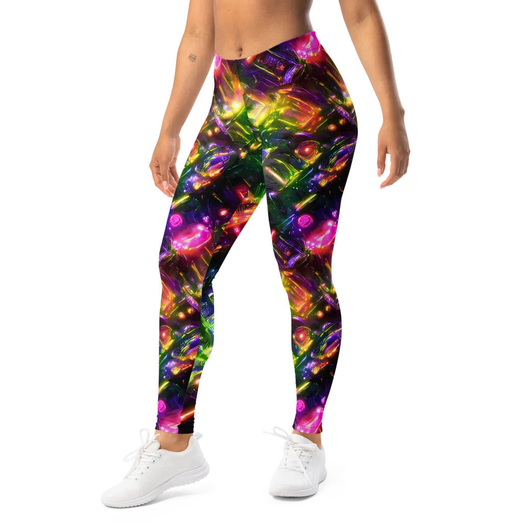 Lacquered Wilds on Leggings — Left Front