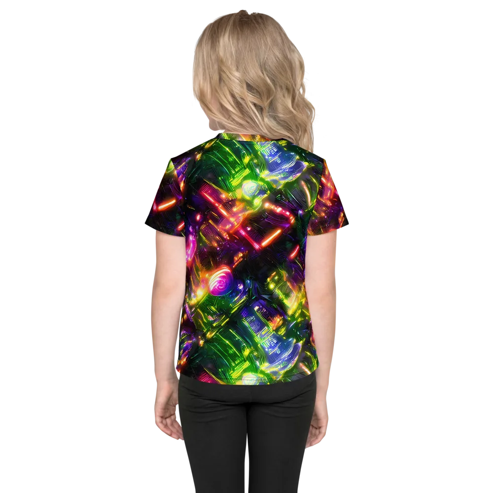 Lacquered Wilds on Kids Crew Neck T-Shirt — Back