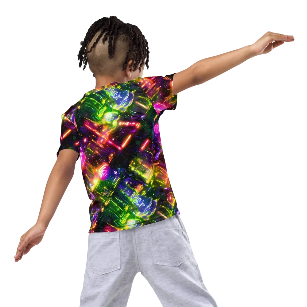 Lacquered Wilds on Kids Crew Neck T-Shirt — Back