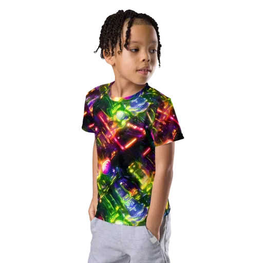 Lacquered Wilds on a Kids Crew Neck T-Shirt