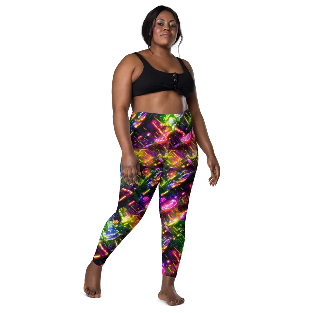 Lacquered Wilds on Leggings with Pockets — Front