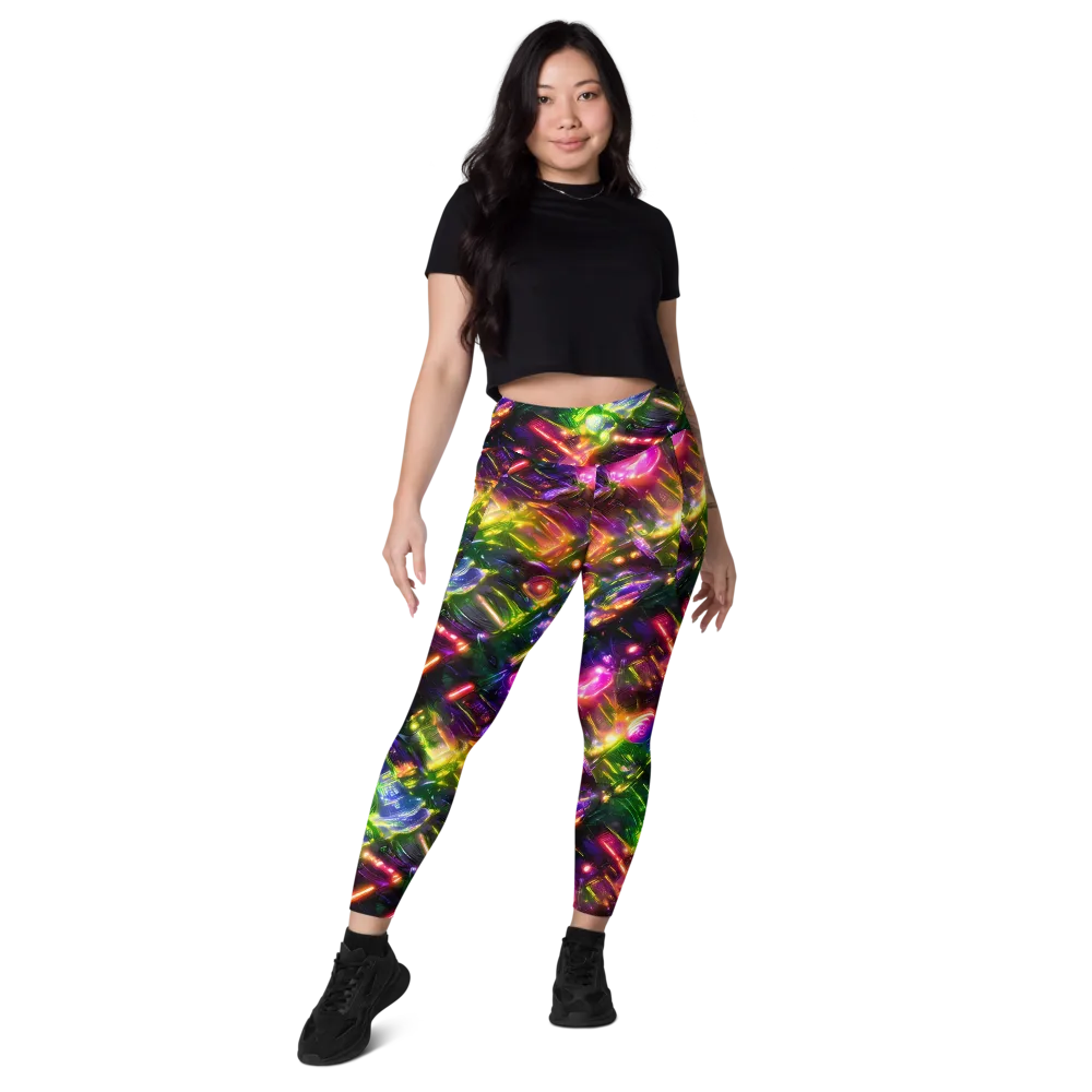 Lacquered Wilds on Leggings with Pockets — Front