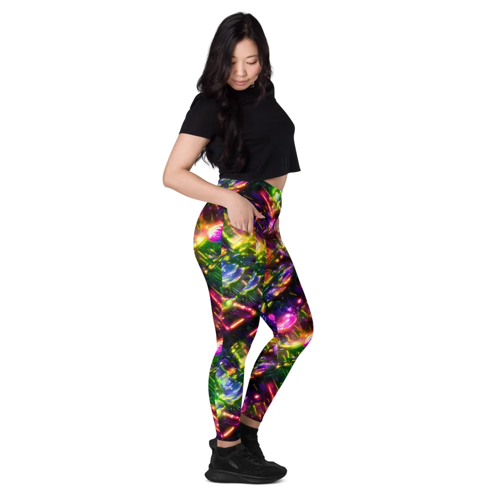 Lacquered Wilds on Leggings with Pockets — Right
