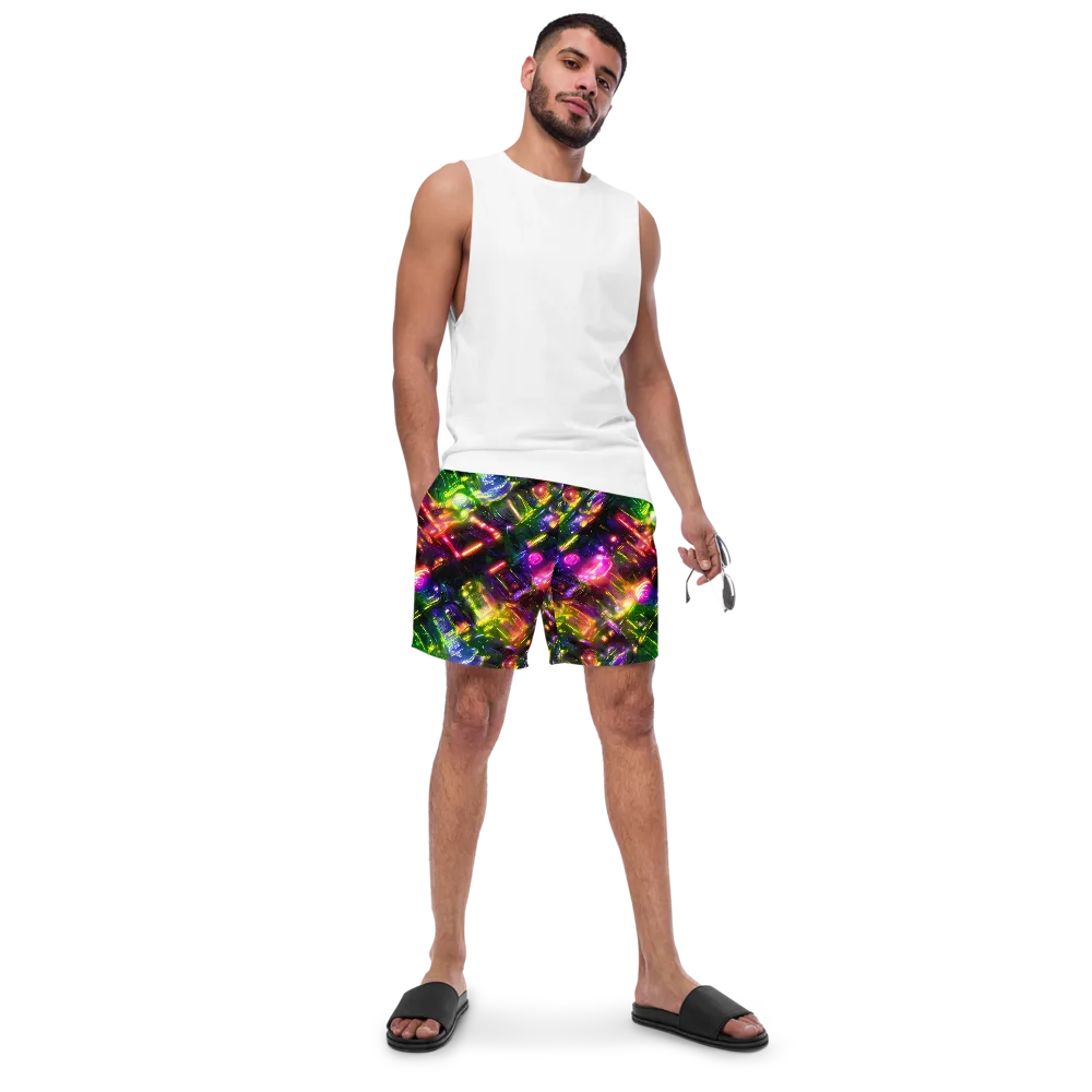 Lacquered Wilds on Swim Trunks — Front