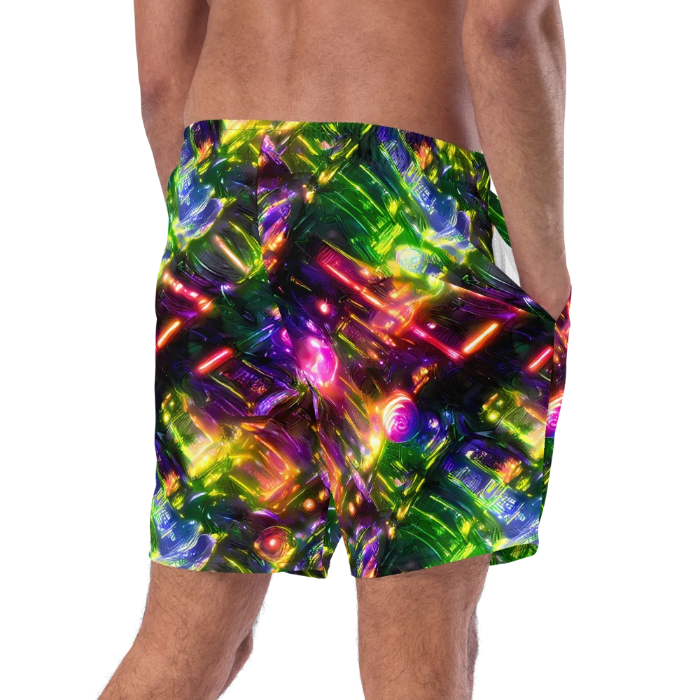 Lacquered Wilds on Swim Trunks — Right Back