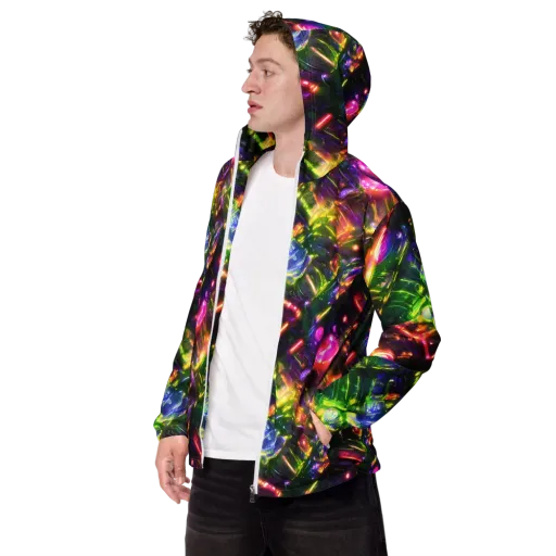 Lacquered Wilds on a Men's Windbreaker