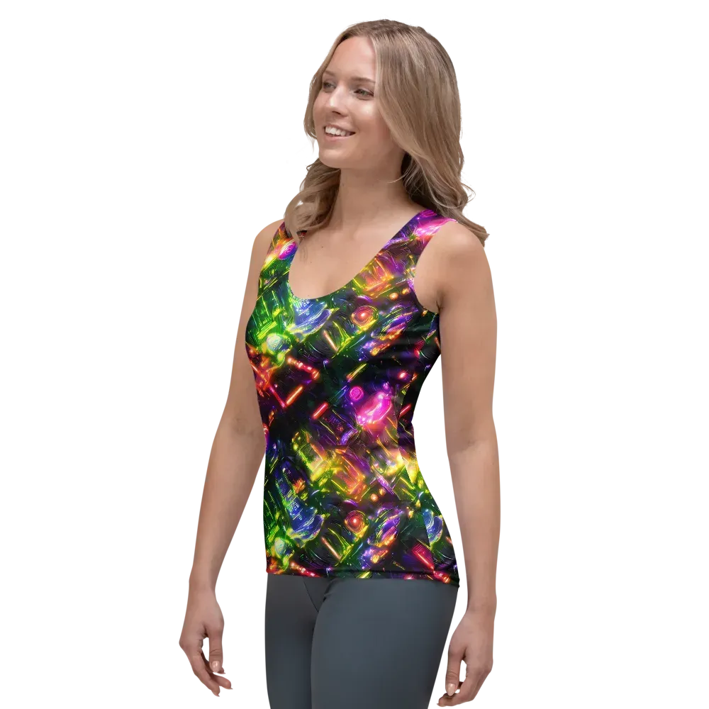 Lacquered Wilds on Women's Tank Top — Left Front