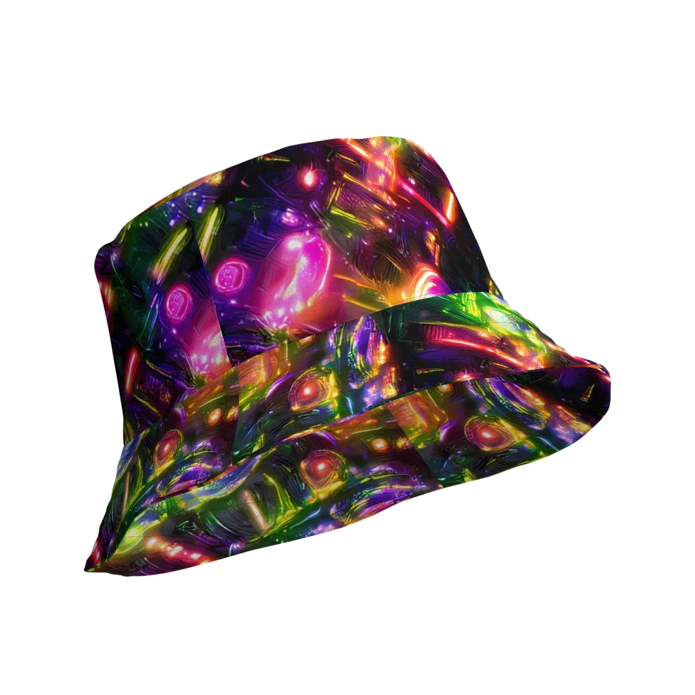 Lacquered Wilds on Reversible Bucket Hat — Product details Outside