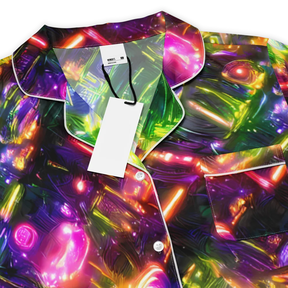Lacquered Wilds on Women's Short Sleeve Pajama Top — Product details