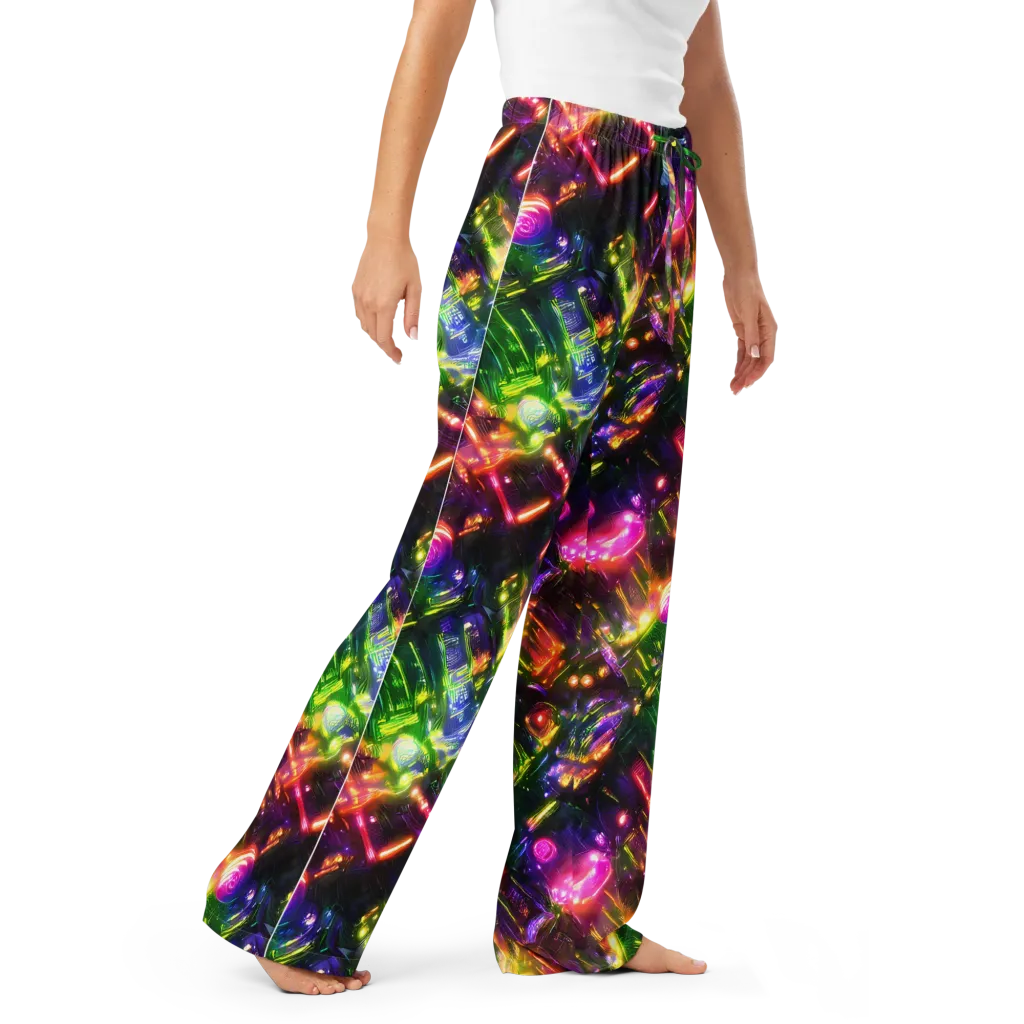 Lacquered Wilds on Women's Pajama Pants — Right Front