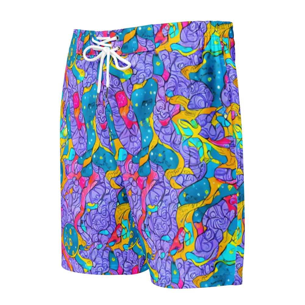 Lavender Lightning on Men's Board Shorts — Front